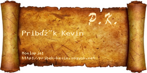 Pribék Kevin névjegykártya